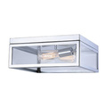 Canarm Langley, Ifm530A13Ch, 2 Lt Flushmount, Clear Glass, 60W Type A, 13In. IFM530A13CH
